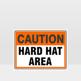 Custom Signs Outdoor Metal,Caution Hard Hat Area Sign